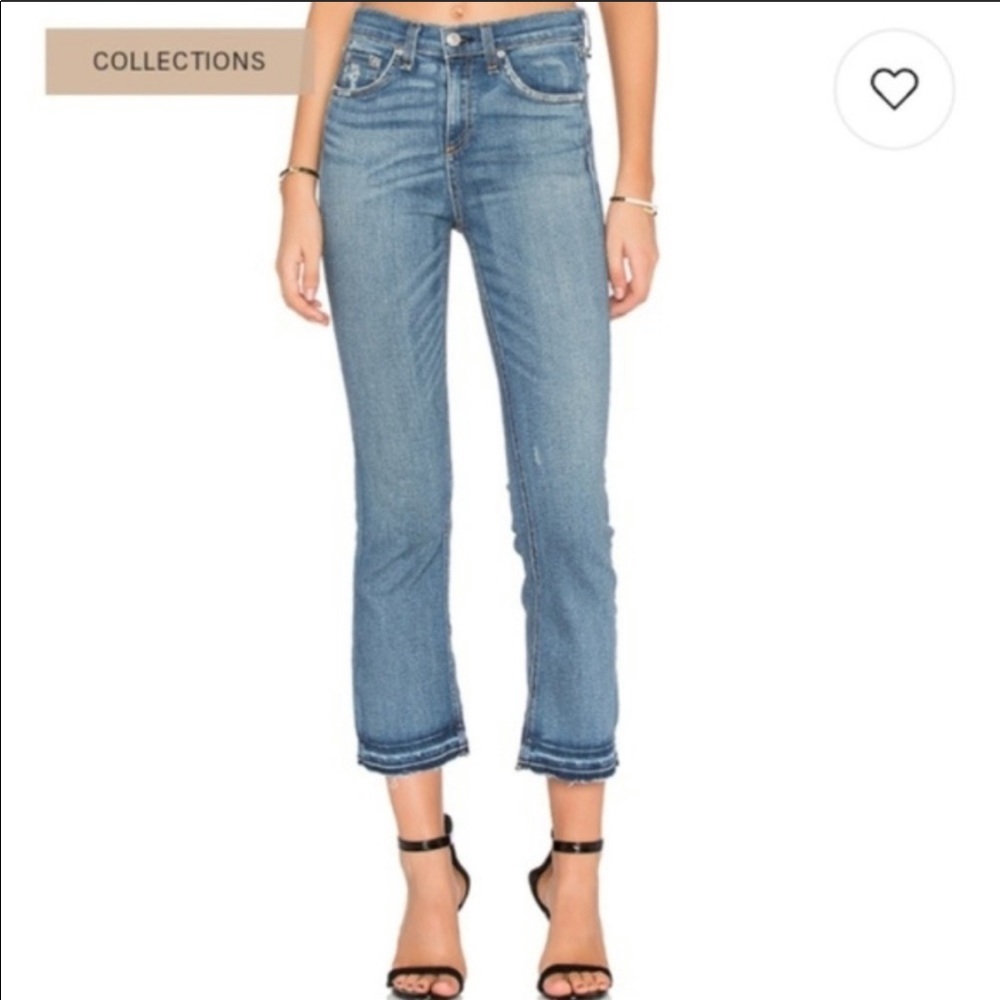 Rag and Bone High Waist Crop Jeans